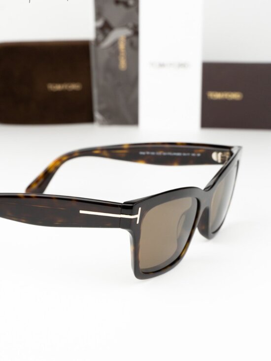Tom Ford MIKEL Women Sunglasses Havana Brown Polarized Rectangle FT1085 52H NEW main image 10